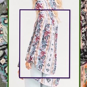 SHOW ME YOUR MUMU THATCHER TIE TOP  BOHO FLOWER XS